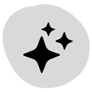 stars black&white icon